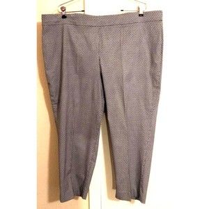 Katherine Barclay Womens Capri Pants Multicolor Geometric Stretch Plus 20W